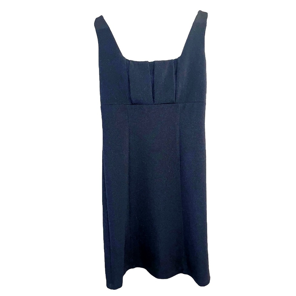 EUC Tiana B. Black Pleated Bust Sheath Dress Size 8